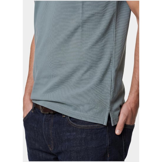 Bos Bright Blue Scotland blue polo heren brick polo plain contrast col spe25108br06sb/942 steel - Image 4
