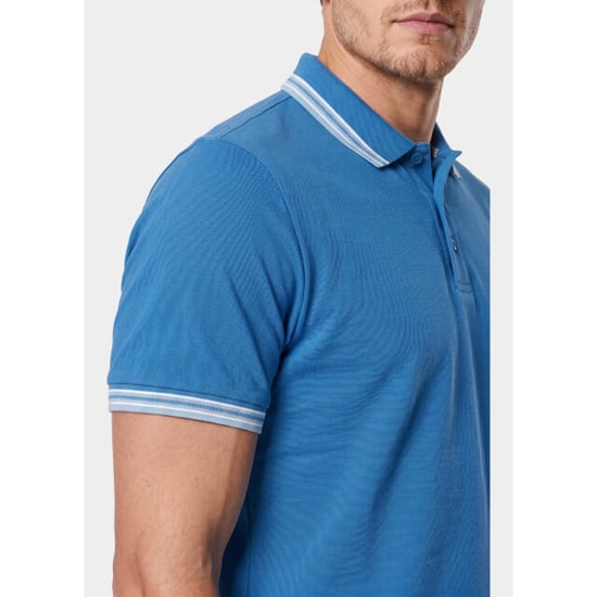 Bos Bright Blue Scotland blue polo heren brick polo plain contrast col spe25108br06sb/241 true blue - Image 6