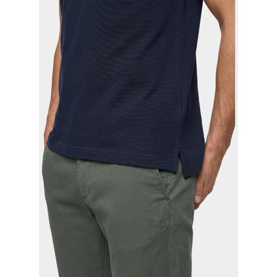 Bos Bright Blue Scotland blue polo heren brick polo plain contrast col spe25108br06sb/290 navy - Image 6