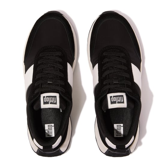 FitFlop F-mode flow sneaker nylon & suede mix - Image 4