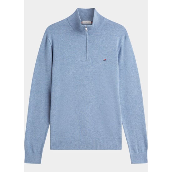 Tommy Hilfiger Half zip essential cotton zip mock mw0mw37331/d0z - Image 3