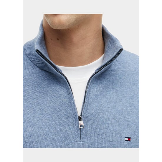 Tommy Hilfiger Half zip essential cotton zip mock mw0mw37331/d0z - Image 4