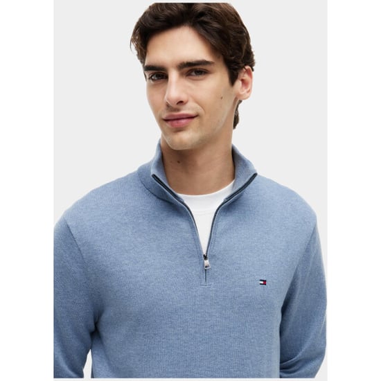 Tommy Hilfiger Half zip essential cotton zip mock mw0mw37331/d0z - Image 6