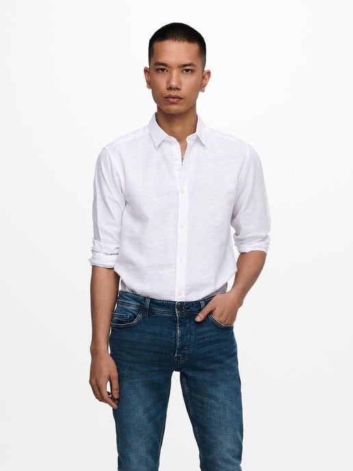 Caiden Long Sleeve Overhemd - Wit - Image 1