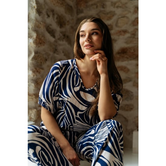 &Co Woman &co women top amelie weave blue multi - Image 2