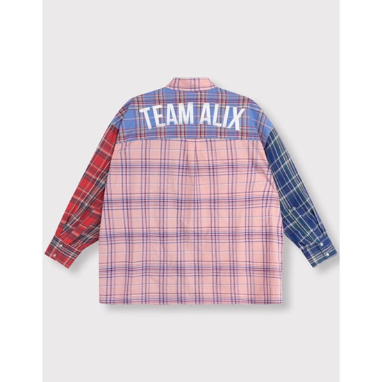 Alix The Label Ladies woven check mix blouse blouses 2606939752 - Image 2