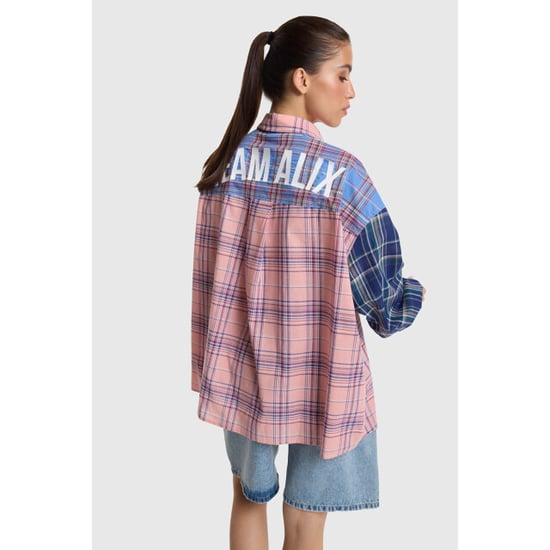 Alix The Label Ladies woven check mix blouse blouses 2606939752 - Image 3