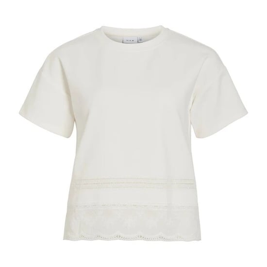 Vila Viodea o-neck ss sweat top off-white - Image 1