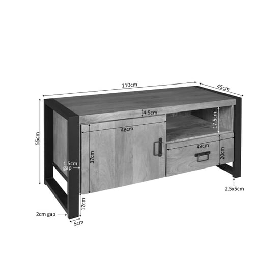 Starfurn tv meubel britt - 45x110x55 cm - Image 3
