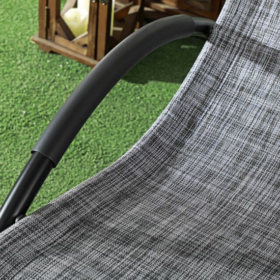 4goodz Schommelstoel tuin ligstoel met hoofdsteun 155x61x88 cm - - Image 4