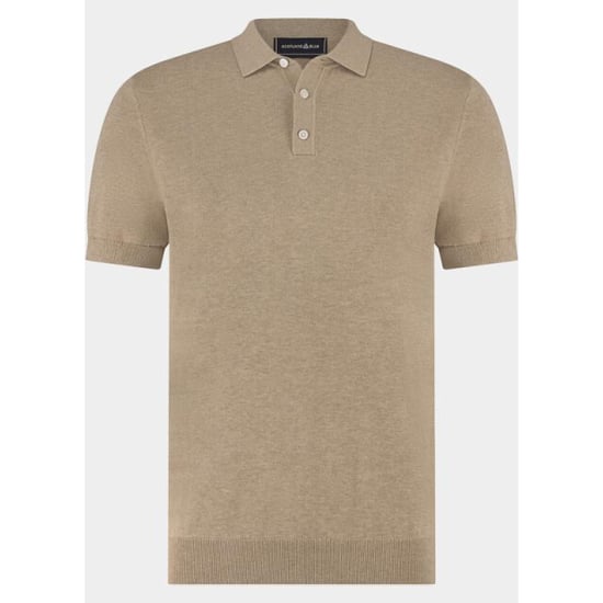 Scotland Blue Polo heren pince knitted polo ss spe26106pi08sb/2501 - Image 2