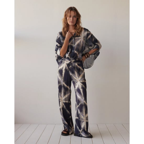 Summum 2s3499-12458 413 blouse tie dye cotton blue noir - Image 5