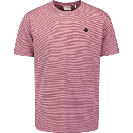 No Excess T-shirt crewneck melange jacquard s dark wine - Image 2