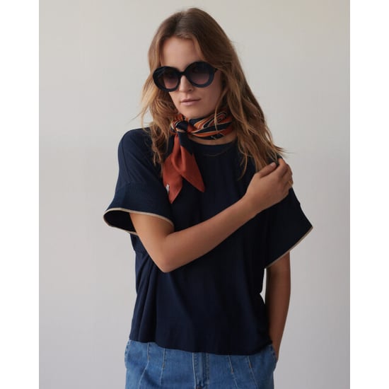 Summum 3s5326-30790 413 top boxy knit trims blue noir - Image 4