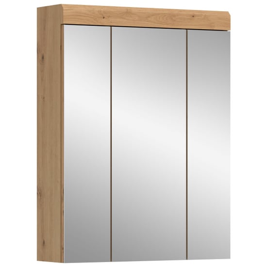 Furnilux Moderne spiegelkast voor badkamer ruime opbergkast met 3 spiegels 9 vakken - Image 1