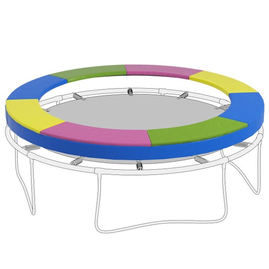 4goodz Dikke trampoline rand veerafdekking voor trampoline 366 cm - Image 1