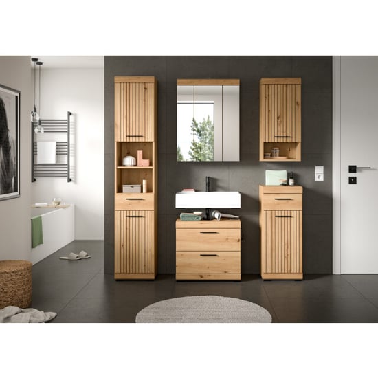 Furnilux Moderne 5-delige badcombinatie in ruime opbergkasten en spiegelkast - Image 2