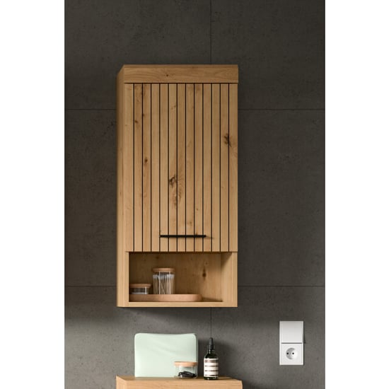 Furnilux Hangende onderkast met schuifdeur moderne badkameropslag in compact - Image 6