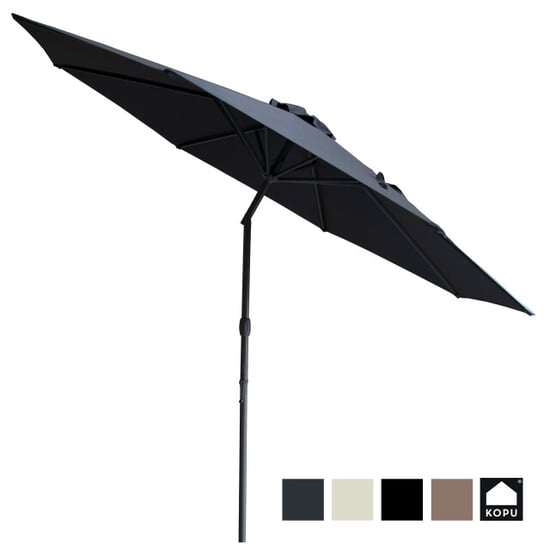 Kopu ® valencia parasol rond 300 cm met beschermhoes antraciet - Image 2