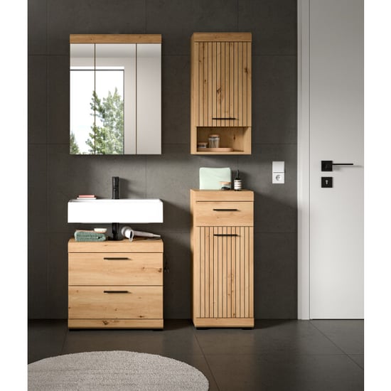 Furnilux Moderne 4-delige badcombinatie in ruime opbergkasten en spiegelkast - Image 4