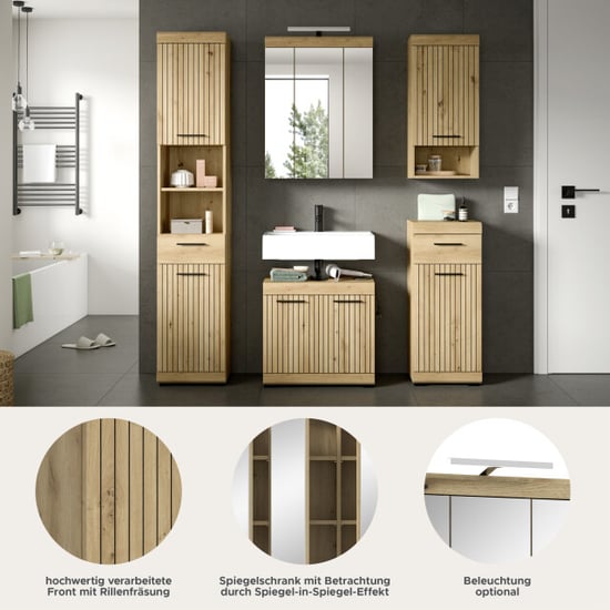 Furnilux Moderne 5-delige badcombinatie in complete set met spiegelkast en - Image 5