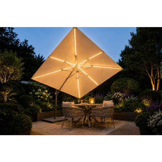 Garden Impressions Hawaii lumen parasolset 300x300 led verlichting - Image 4