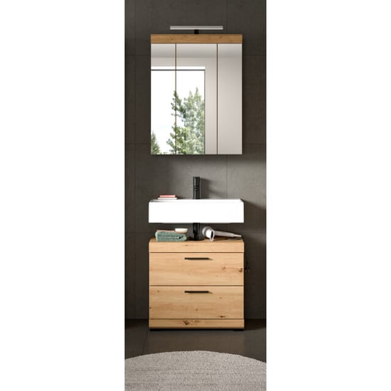 Furnilux Badcombinatie met spiegelkast en verlichting compacte badkameroplossing - Image 4