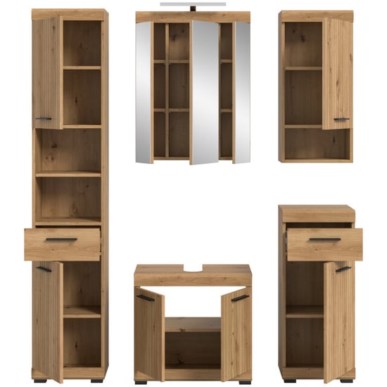 Furnilux Moderne 5-delige badcombinatie in complete set met spiegelkast en - Image 6