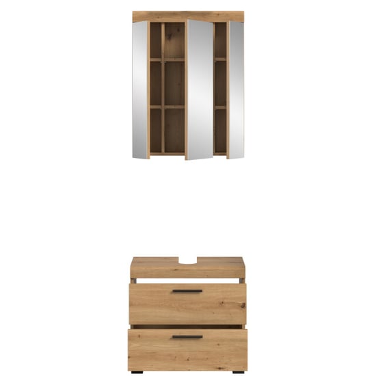 Furnilux Moderne badcombinatie spiegelkast en wastafel compacte - Image 6