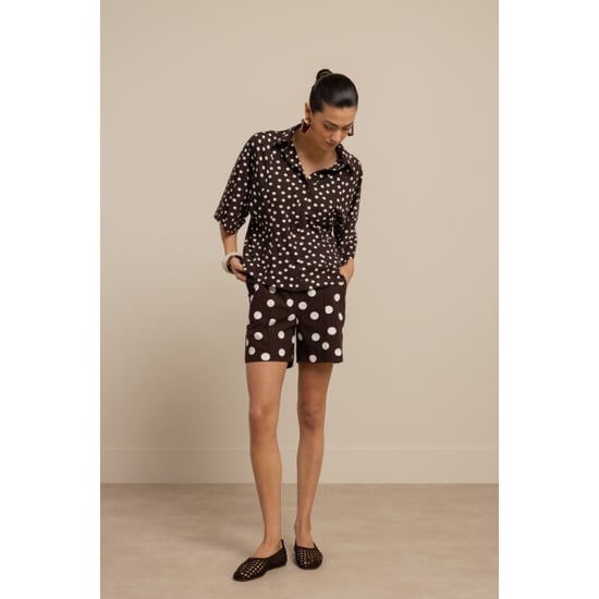 Studio Anneloes fabienne dot blouse 13937 8717 espresso/ecru - Image 2
