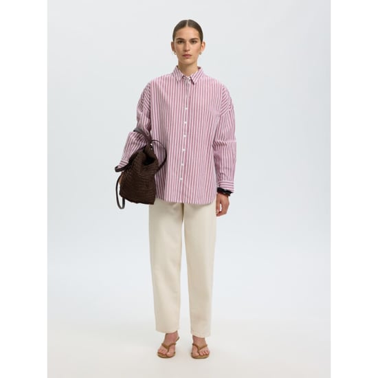 Selected Femme slfemma-sanni ls striped shirt noos 16088971 anemone stripes - Image 3