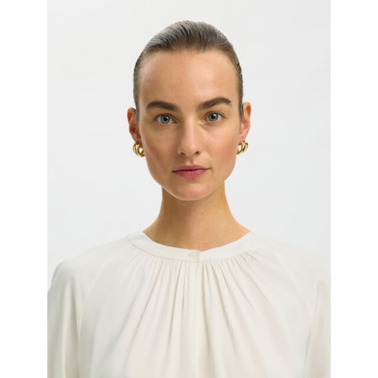 Selected Femme slwjonna ls top 16101819 egret - Image 3