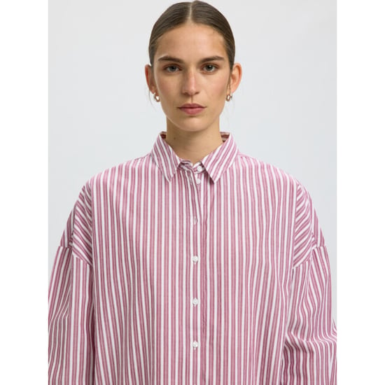 Selected Femme slfemma-sanni ls striped shirt noos 16088971 anemone stripes - Image 4