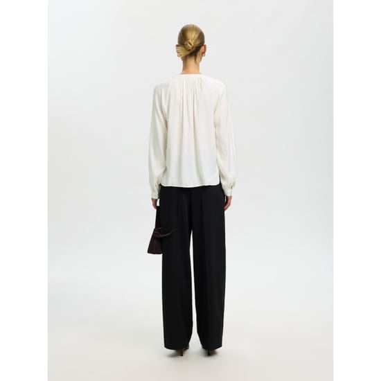 Selected Femme slwjonna ls top 16101819 egret - Image 4