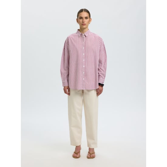 Selected Femme slfemma-sanni ls striped shirt noos 16088971 anemone stripes - Image 6