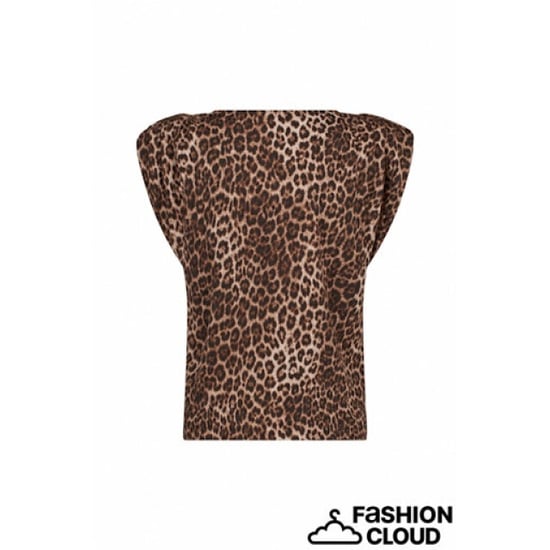 Studio Anneloes leone leopard vneck top 13959 9997 multi color - Image 3