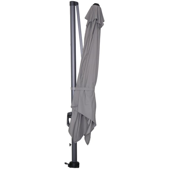 Garden Impressions Hawaii lumen parasol 300x300 cm licht grijs - Image 6
