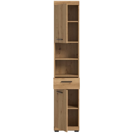Furnilux Moderne hoge kast in artisan ruime opbergkast met schuiflade en - Image 4