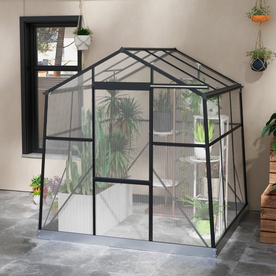 4goodz Tuinkas aluminium met polycarbonaat 192x192x203 cm - - Image 4