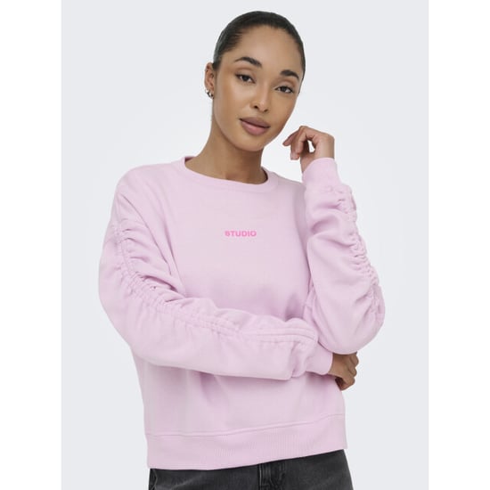 Only Onlsweat l/s ruched crew swt - Image 1