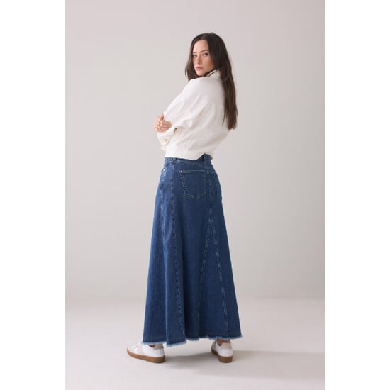 Summum 6s1330-5145 flared denim skirt dry cotton - Image 3
