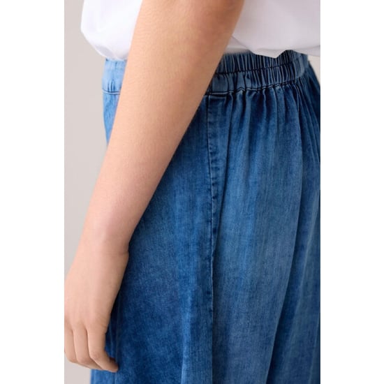 Summum 6s1335-11631 long skirt cotton indigo satee - Image 3