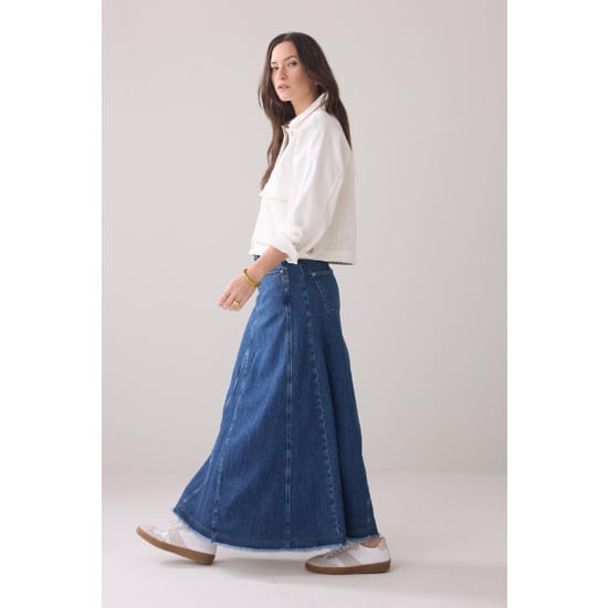 Summum 6s1330-5145 flared denim skirt dry cotton - Image 5