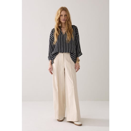 Summum 4s2938-12365 trousers wide leg cotton blend - Image 2