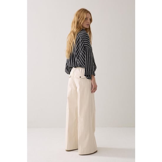 Summum 4s2938-12365 trousers wide leg cotton blend - Image 4