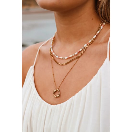 Label Kiki Baby shell necklace gold - Image 4