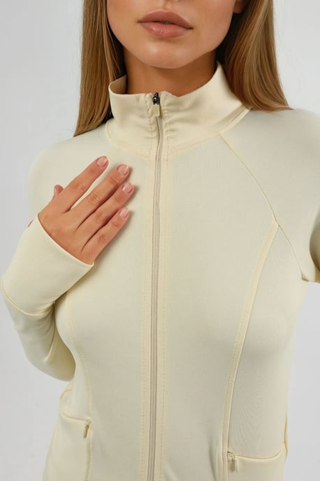 Fitted Knitted Turtleneck Active Top - Image 5