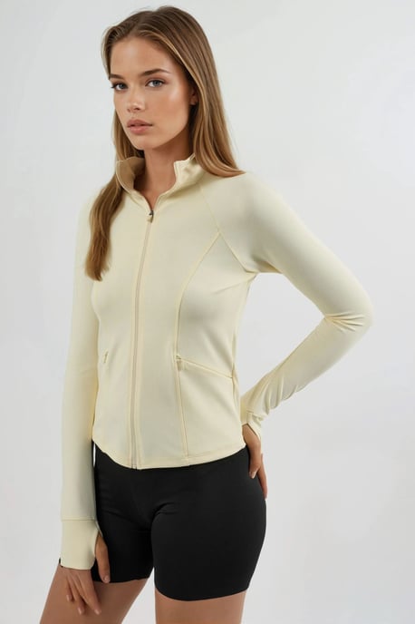Fitted Knitted Turtleneck Active Top - Image 6