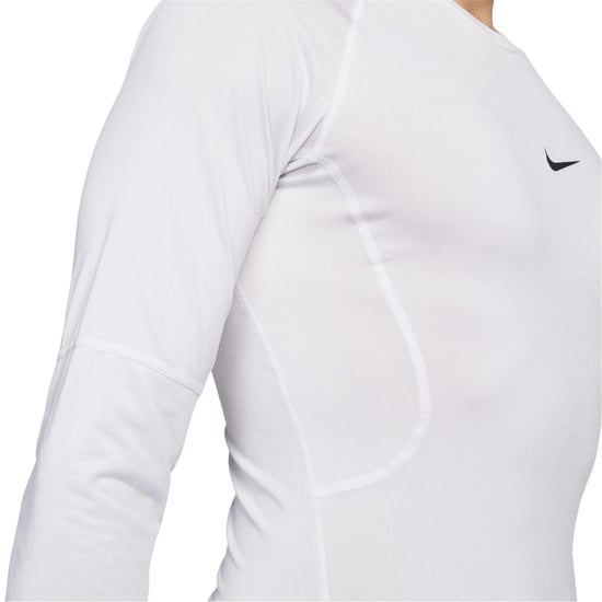 Nike Mens Pro Lettering Print Athletic Base Layer Top (Vit/Svart) - Image 4