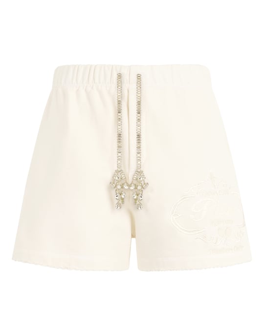 Washed Fleece Shorts Tennis Club Crystals - Image 1